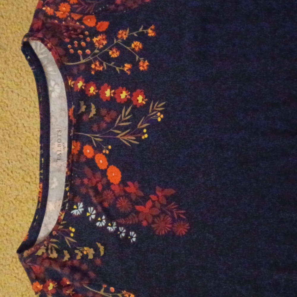 Talbots Floral Patterned Top L